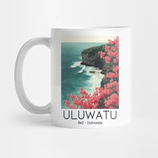 A Vintage Travel Illustration of Uluwatu - Bali - Indonesia Mug